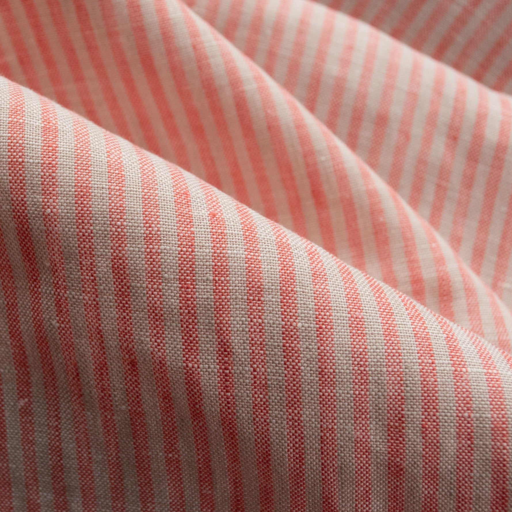 Linen - Coral Stripe - MaaiDesign