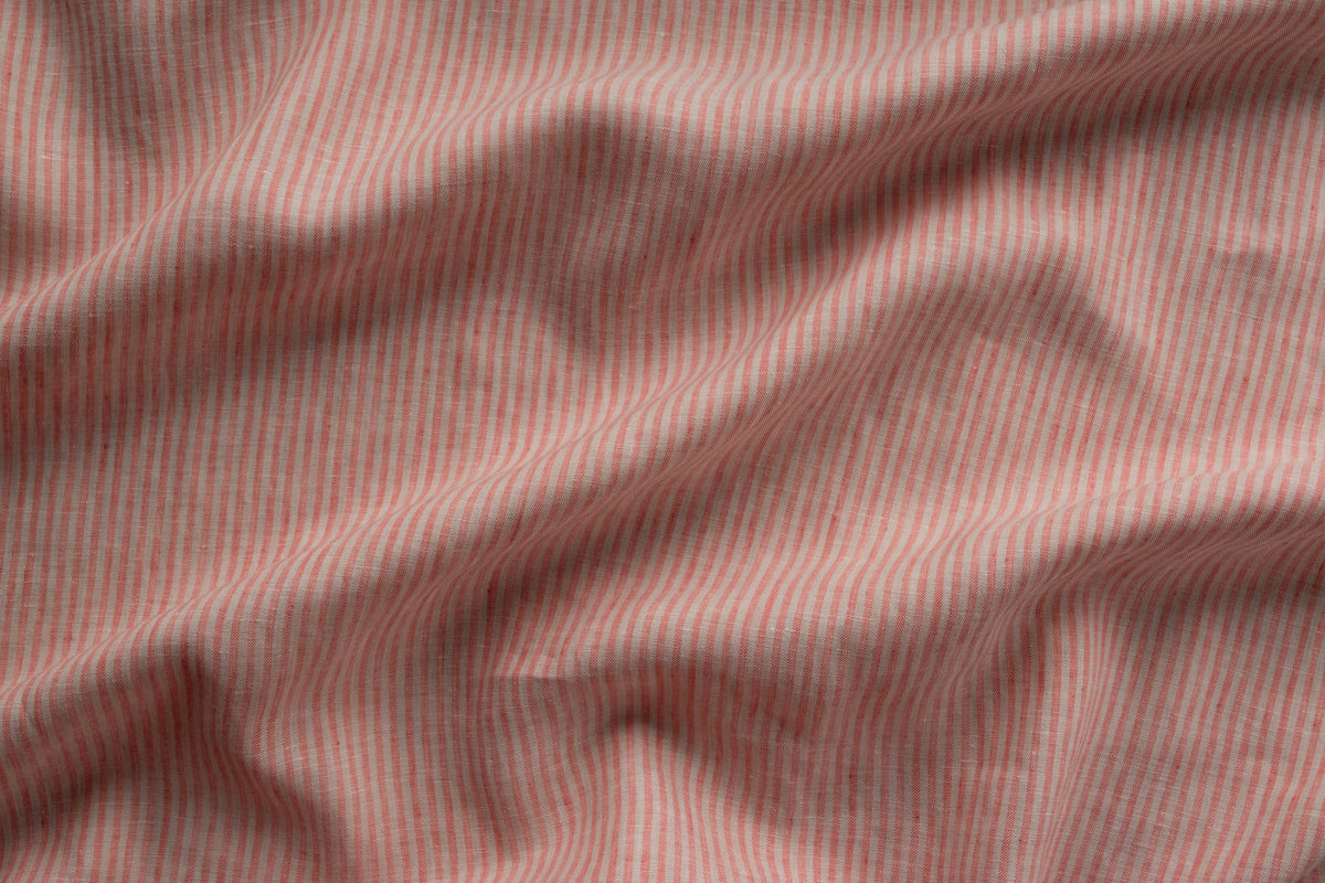 Linen - Coral Stripe - MaaiDesign