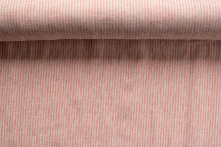 Linen - Coral Stripe - MaaiDesign