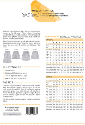 Wattle Skirt | Megan Nielsen - MaaiDesign