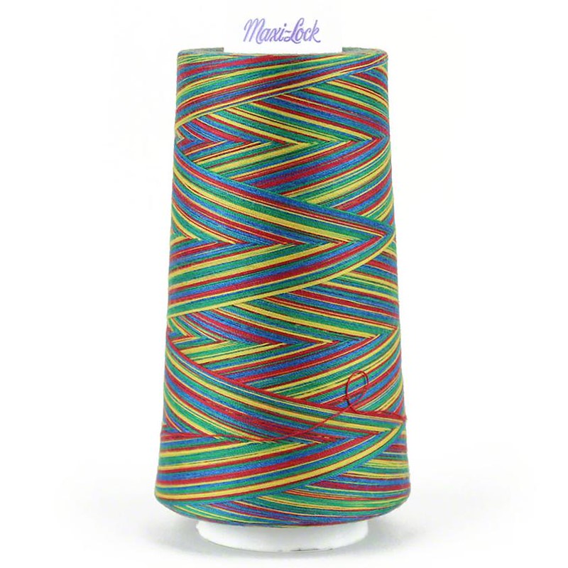 Maxi-Lock - Overlocker Thread - Swirls - Rainbow Swirls