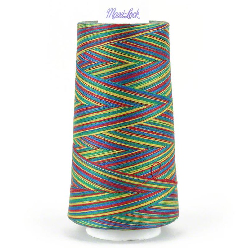 Maxi-Lock - Overlocker Thread - Swirls - Rainbow Swirls - MaaiDesign