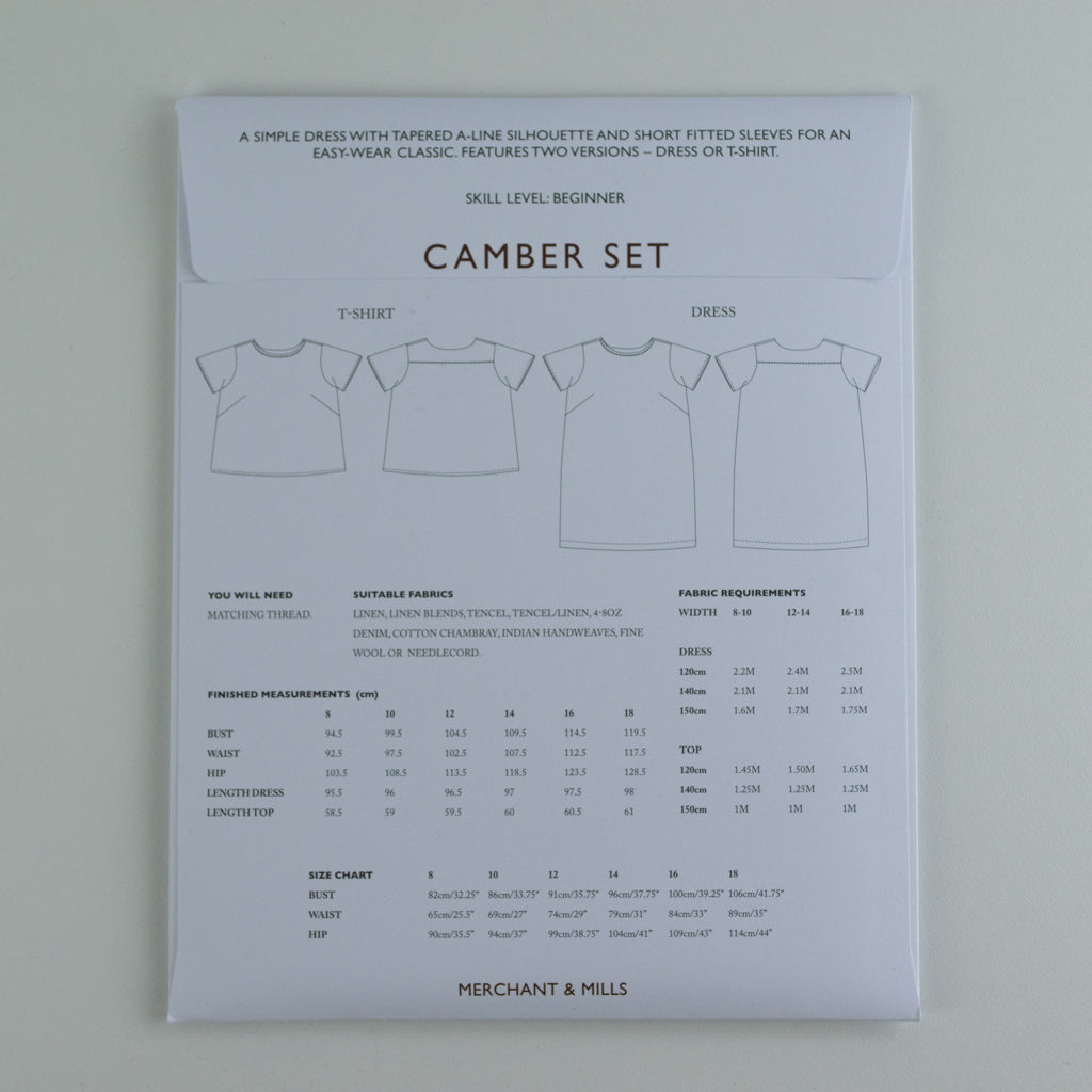 The Camber Set - UK 8-18 - Sewing Pattern | Merchant &amp; Mills