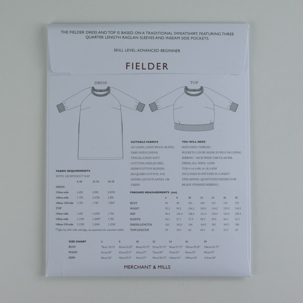 The Fielder Dress &amp; Top - UK 6-18 - Sewing Pattern | Merchant &amp; Mills