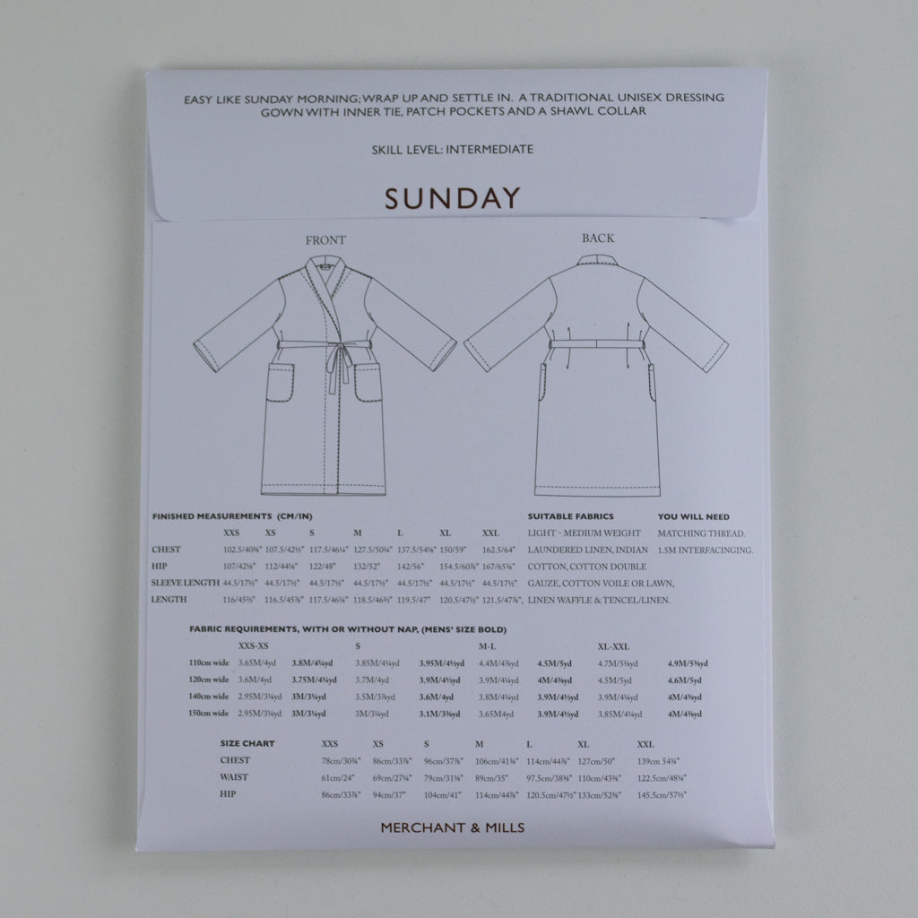 The Sunday - XXS - XXL - Sewing Pattern | Merchant &amp; Mills