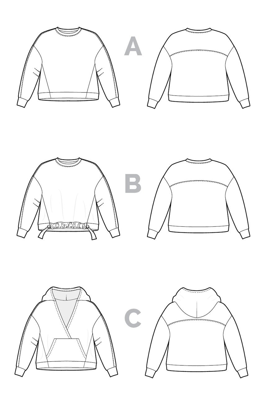 Closet Core Patterns | Mile End Sweatshirt - MaaiDesign