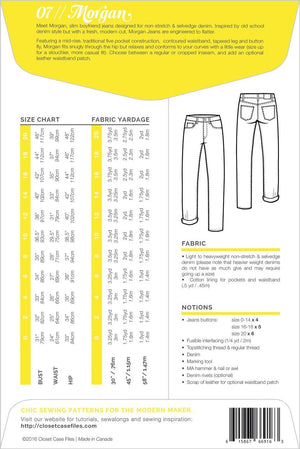 Closet Core Patterns | Morgan Non-Stretch Jeans - MaaiDesign