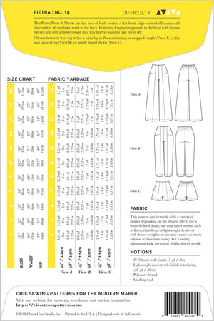 Closet Core Patterns | Pietra Pants & Shorts - MaaiDesign