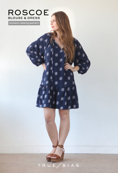 Roscoe Dress / Blouse - True Bias | Sewing Pattern - MaaiDesign