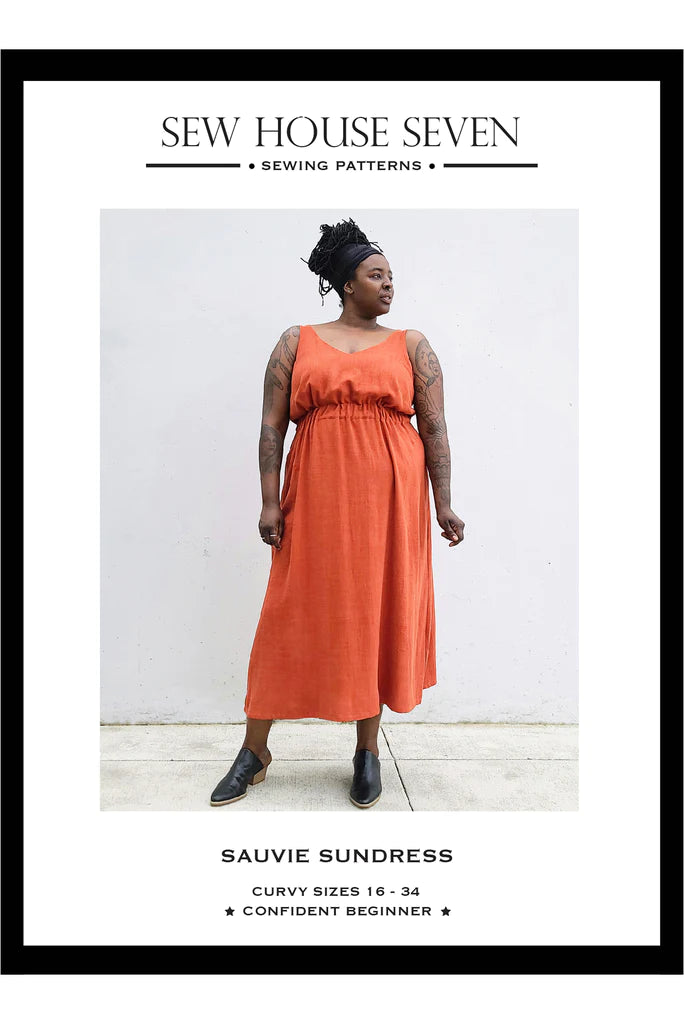 Sauvie Sun Dress Curvy (16-34) - Sewing Pattern | Sew House 7