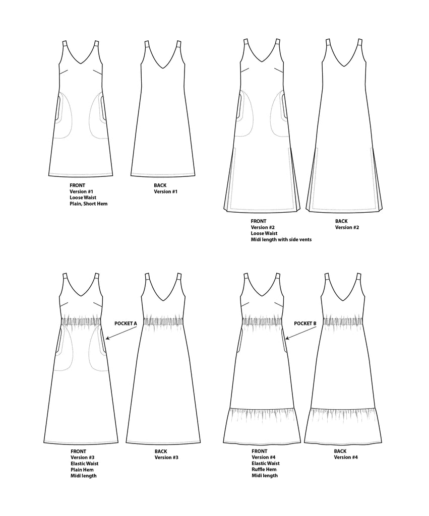 Sauvie Sun Dress - Sewing Pattern | Sew House 7
