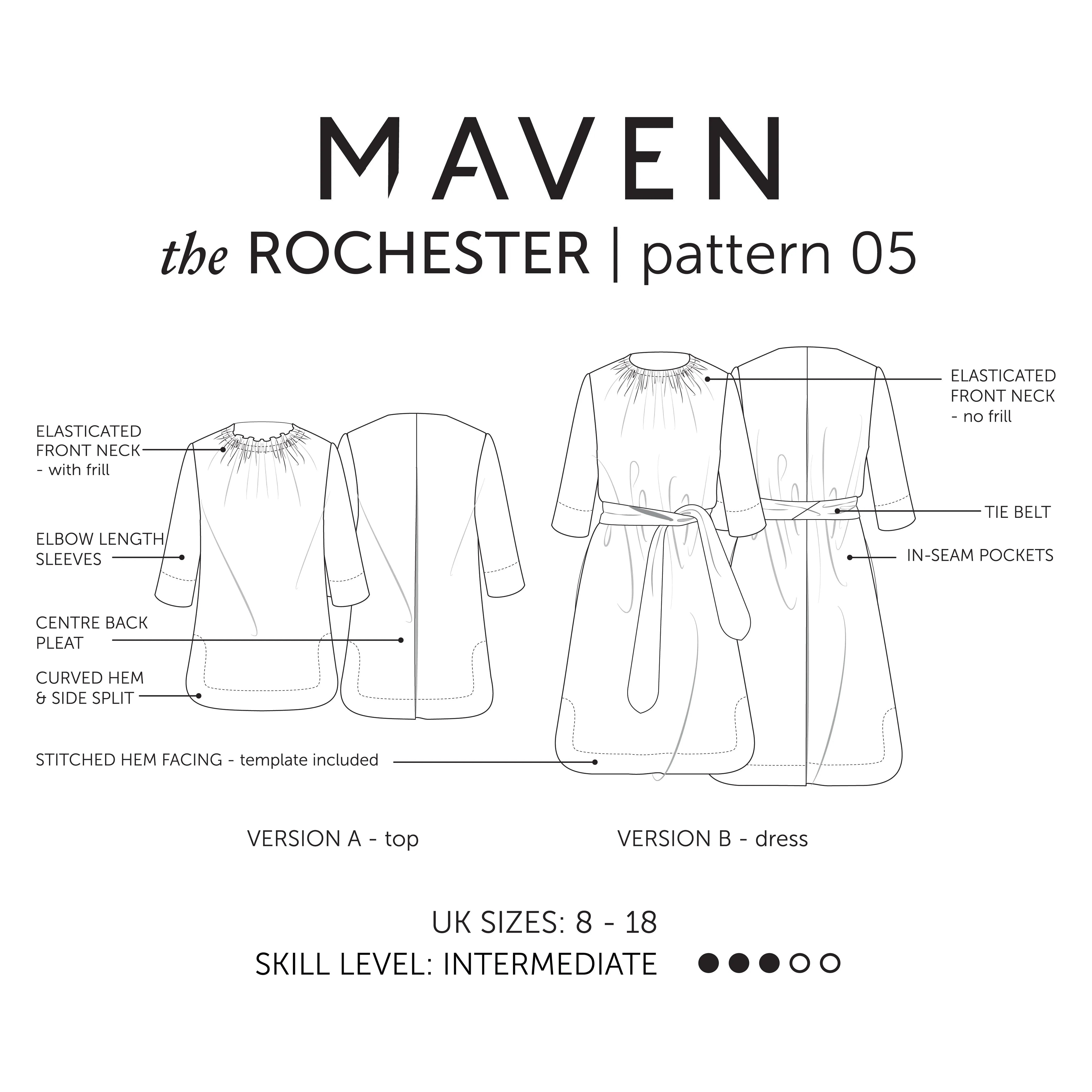 The Rochester - Sewing Pattern | Maven