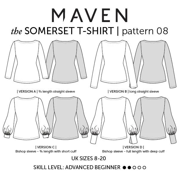 The Somerset T-shirt - Sewing Pattern | Maven