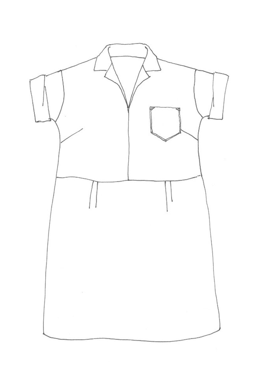 Factory Dress - Sewing Pattern - Merchant &amp; Mills - MaaiDesign
