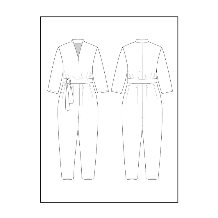 V-Neck Jumpsuit - The Assembly Line - MaaiDesign
