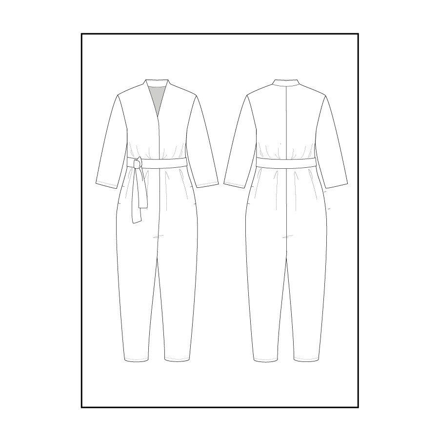 V-Neck Jumpsuit - Sewing Pattern | The Assembly Line