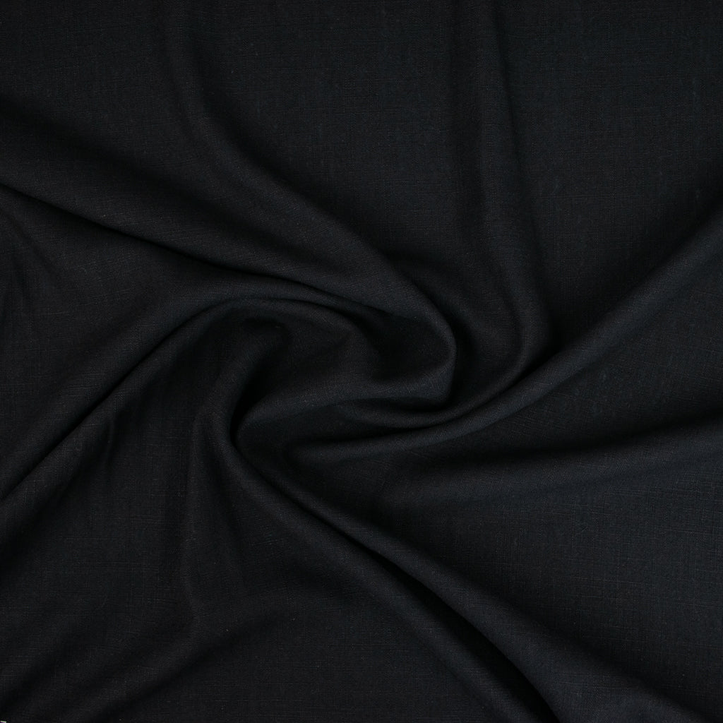 Viscose Linen Noil - Black