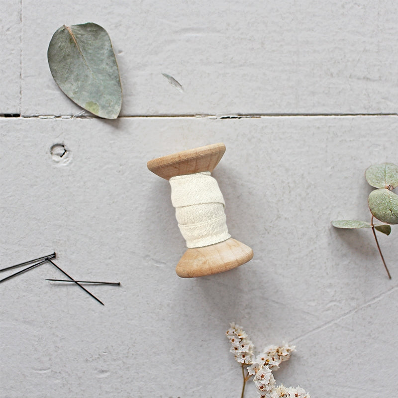 Atelier Brunette Bias Binding - Dobby Off-White - MaaiDesign