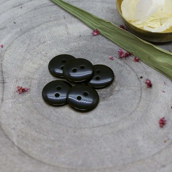 Atelier Brunette - Classic Shine Buttons - Black - 10mm - MaaiDesign