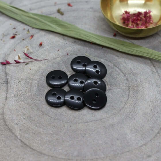 Atelier Brunette - Classic Shine Buttons - Black - 10mm - MaaiDesign