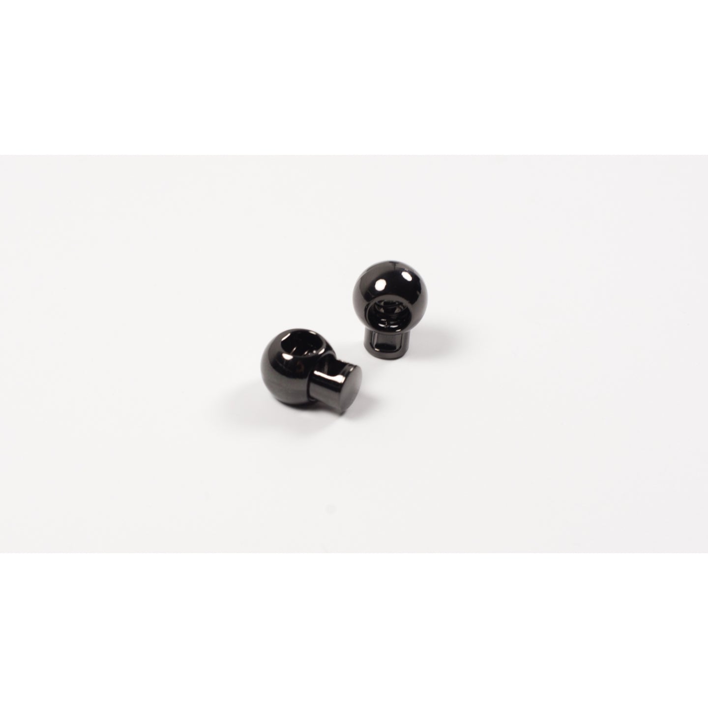 Cord Stopper (x2)- Metallic Silver