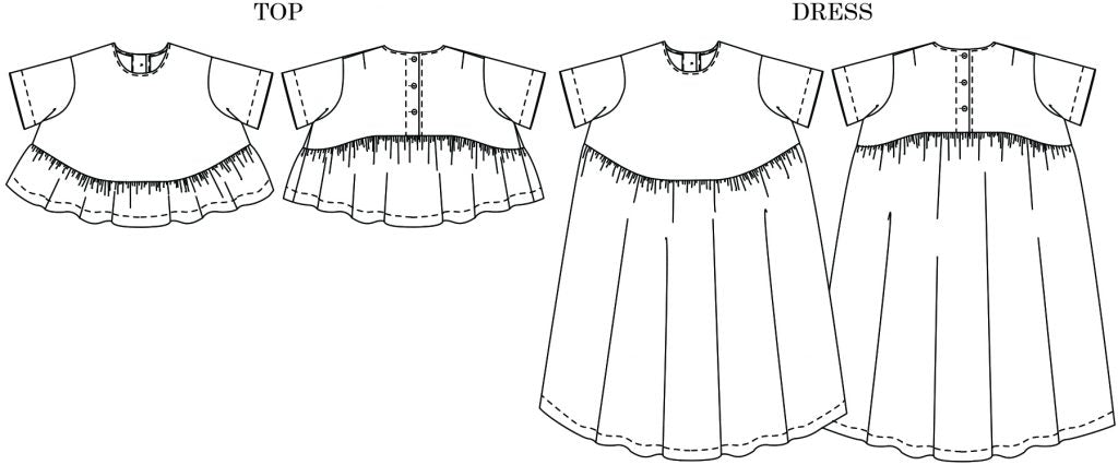 PDF Pattern - Florence Top Dress | Merchant &amp; Mills