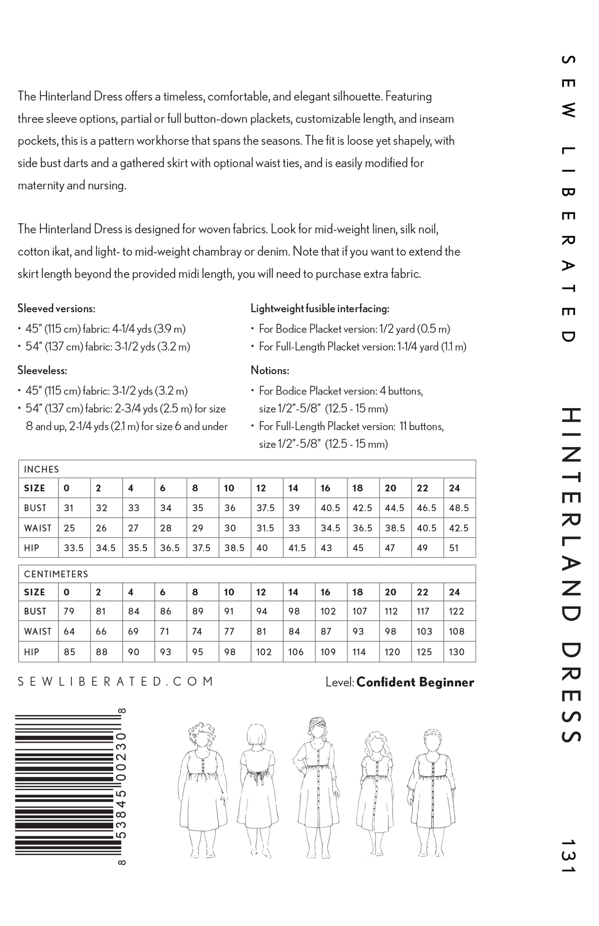 Hinterland Dress - Sew Liberated - MaaiDesign