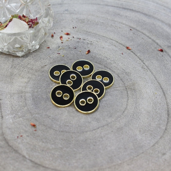 Atelier Brunette - Joy Buttons - Black - 12mm