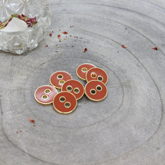 Atelier Brunette - Joy Buttons - Chestnut - 12mm - MaaiDesign