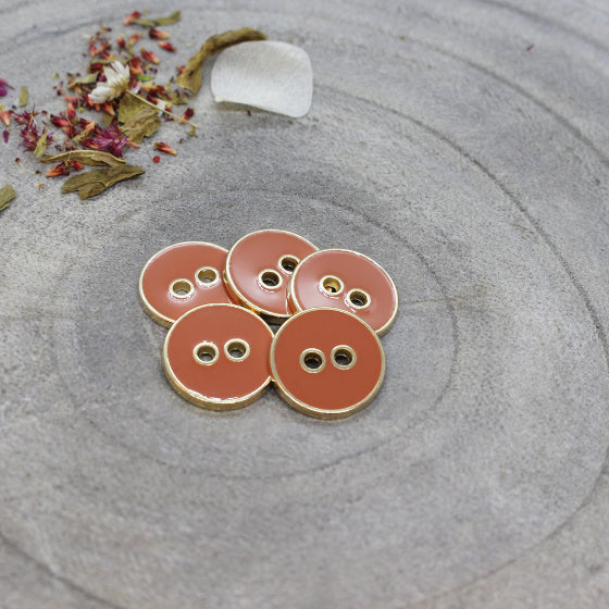 Atelier Brunette - Joy Buttons - Chestnut - 12mm - MaaiDesign