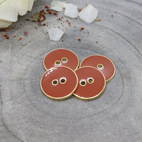 Atelier Brunette - Joy Buttons - Chestnut - 12mm - MaaiDesign