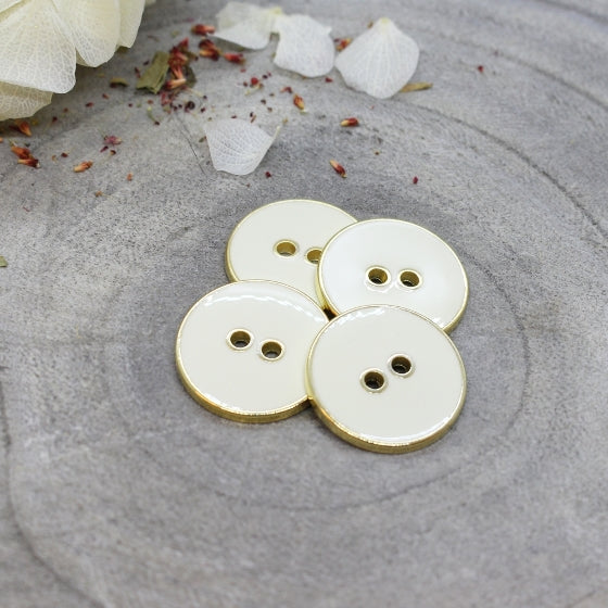 Atelier Brunette - Joy Buttons - Off White - 12mm - MaaiDesign