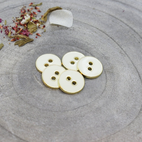 Atelier Brunette - Joy Buttons - Off White - 12mm - MaaiDesign