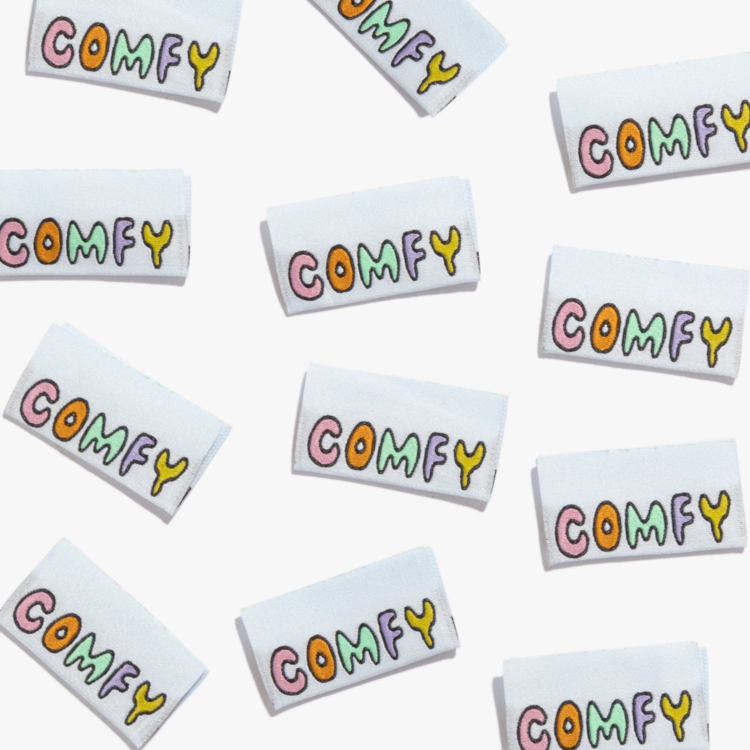 6 Woven Labels - Comfy