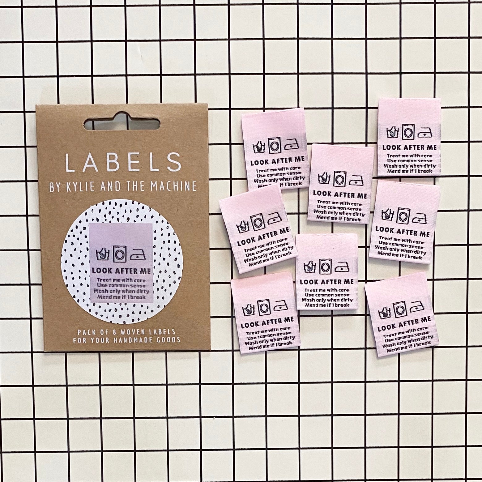 10 Woven Labels - Look after me. - MaaiDesign