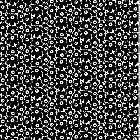 Marimekko - Mini Unikko - Cotton - Black