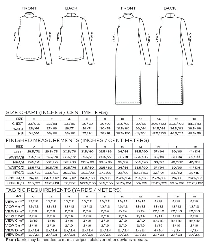 Nikko Top / Dress - True Bias | Sewing Pattern - MaaiDesign