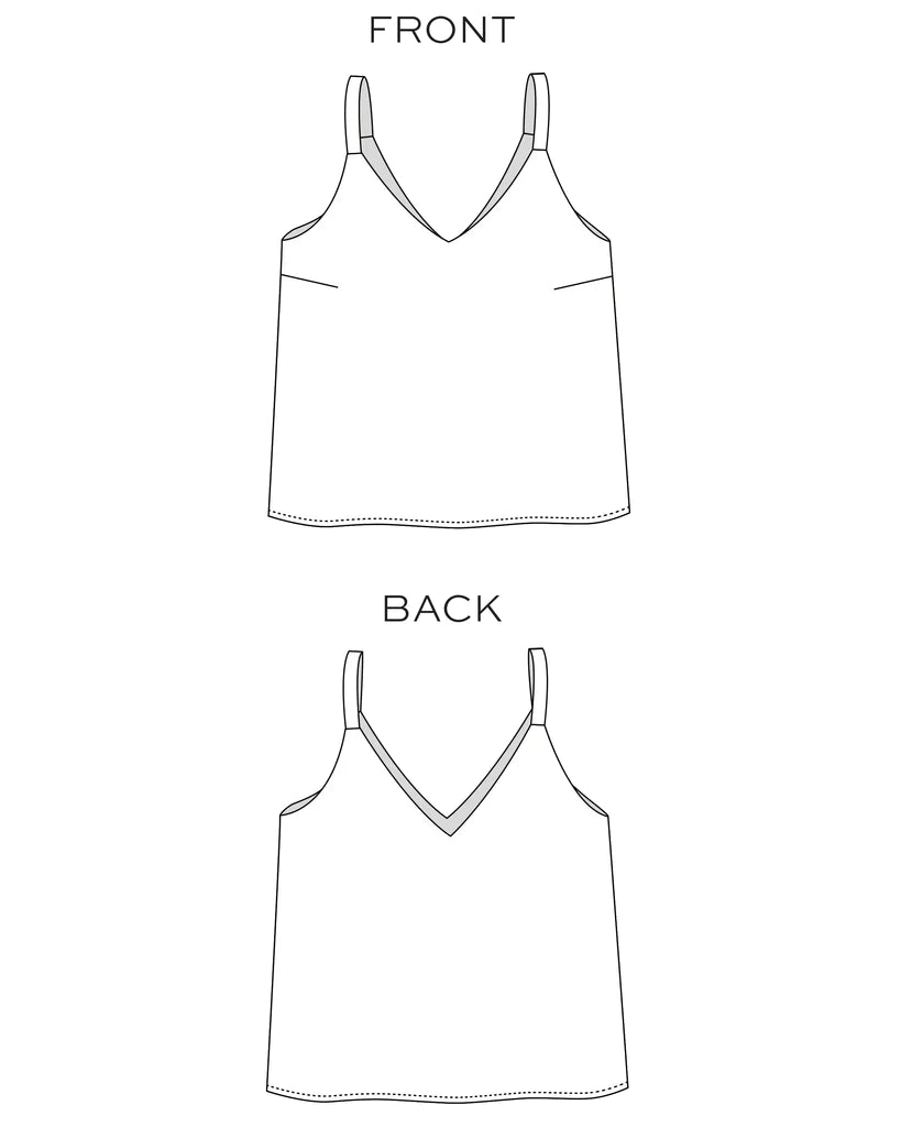 Ogden Cami Top - Sewing Pattern | True Bias | Size 14-30