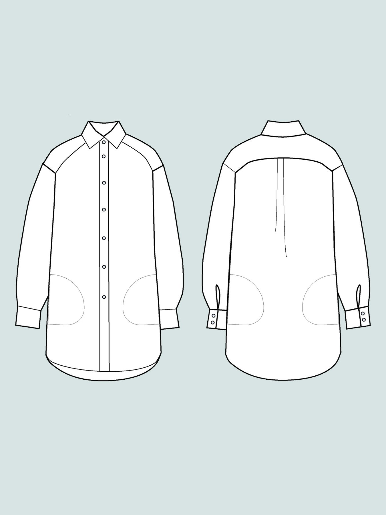 Oversized Shirt - Sewing Pattern | The Assembly Line