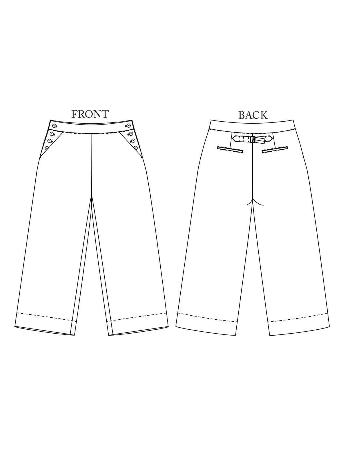 Quinn Pants - UK 18 - 28 - Sewing Pattern | Merchant &amp; Mills