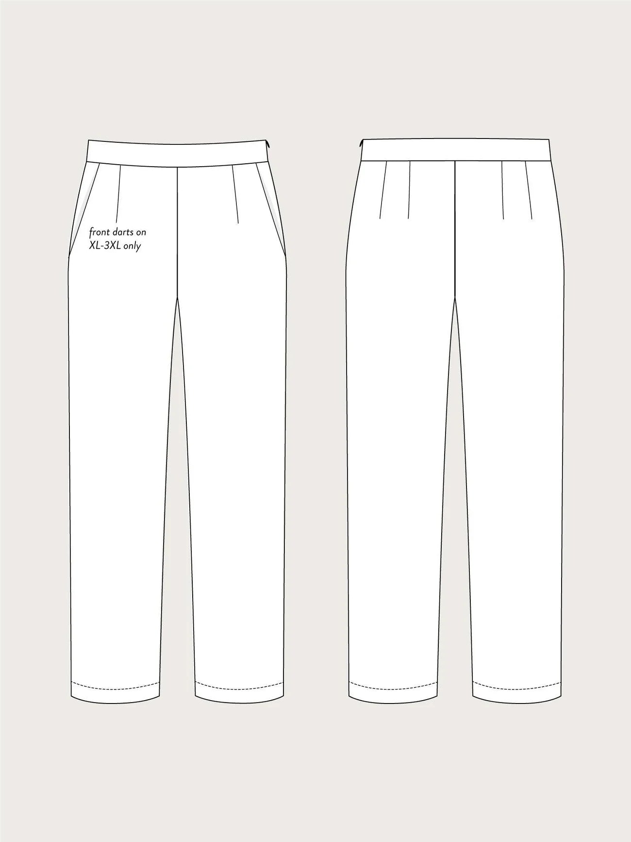 Regular Fit Trousers - Sewing Patterns | The Assembly Line – MaaiDesign ...