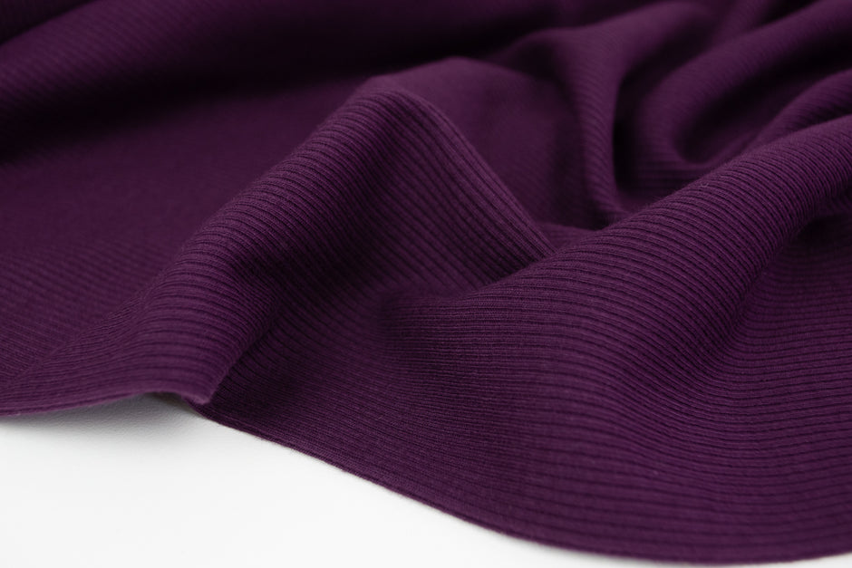 Ribbed Rag Ribbing Fabric - Big colour range - Top quality