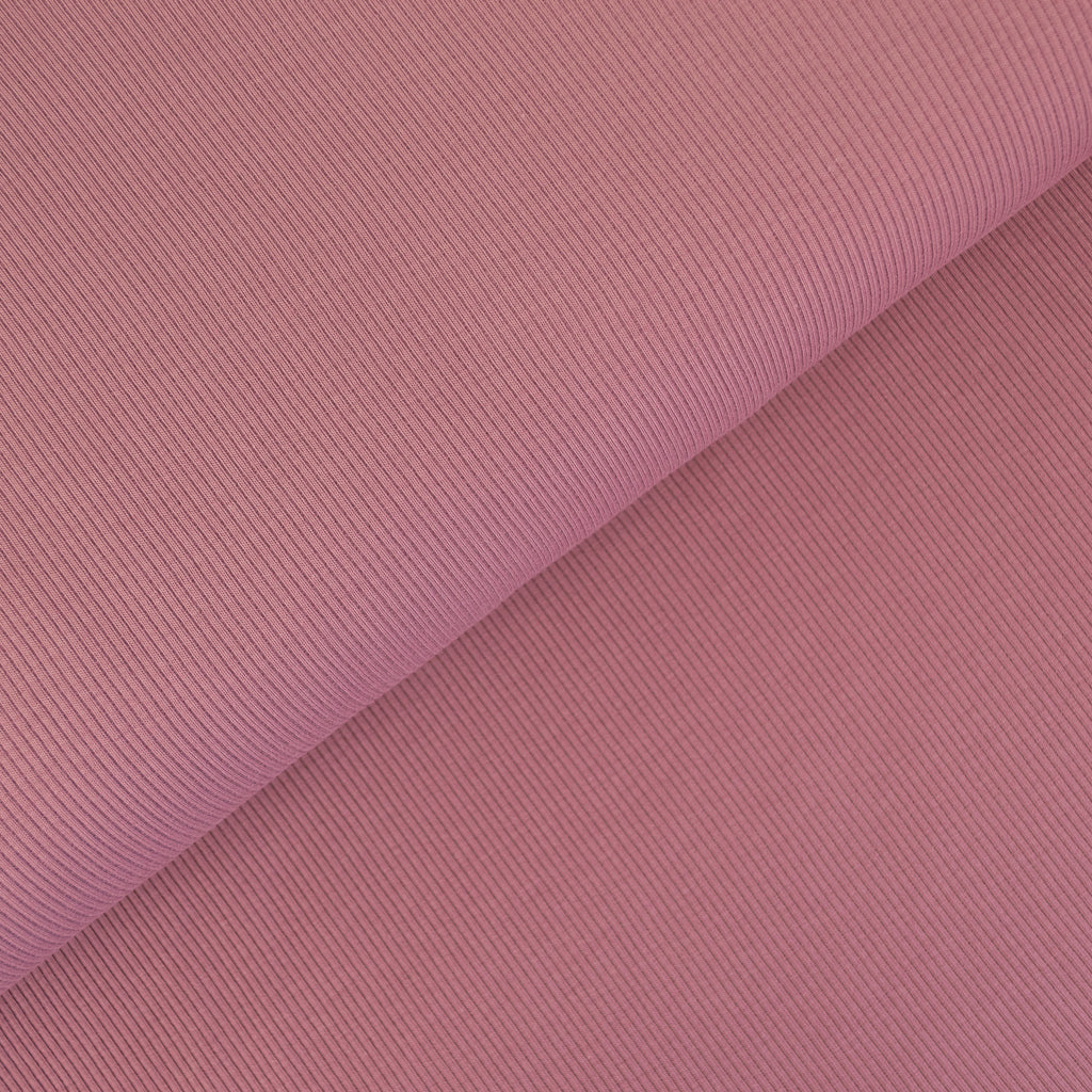 Collor Rib Pink Ribbing Fabric - Big colour range - Top quality