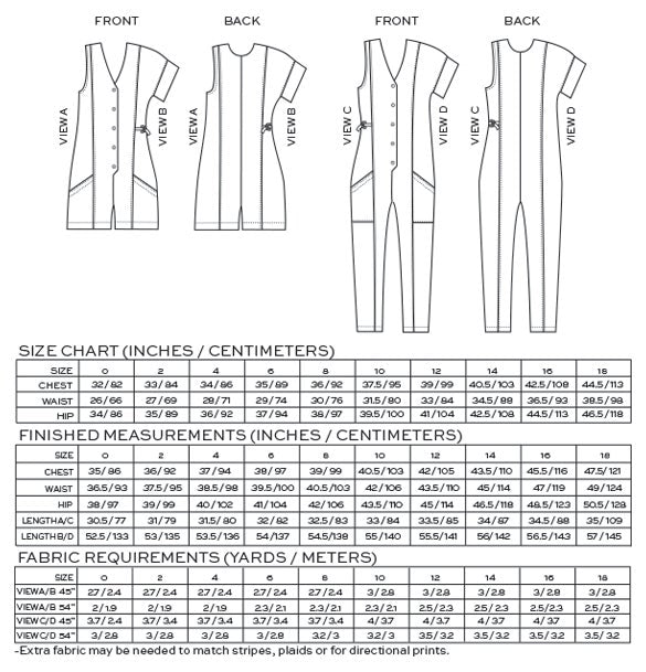 Rory Jumpsuit - Sewing Pattern | True Bias