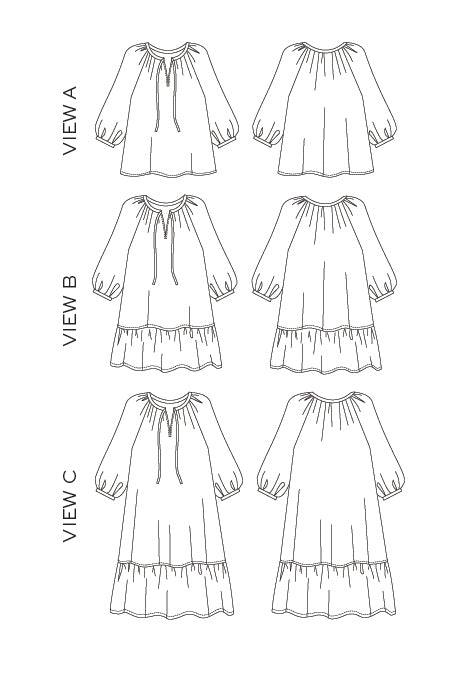 Roscoe Dress / Blouse - Sewing Pattern | True Bias