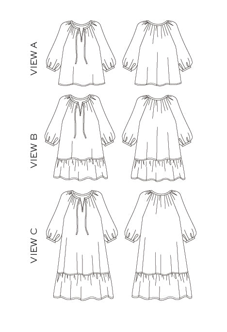 Roscoe Dress / Blouse - True Bias | Sewing Pattern - MaaiDesign