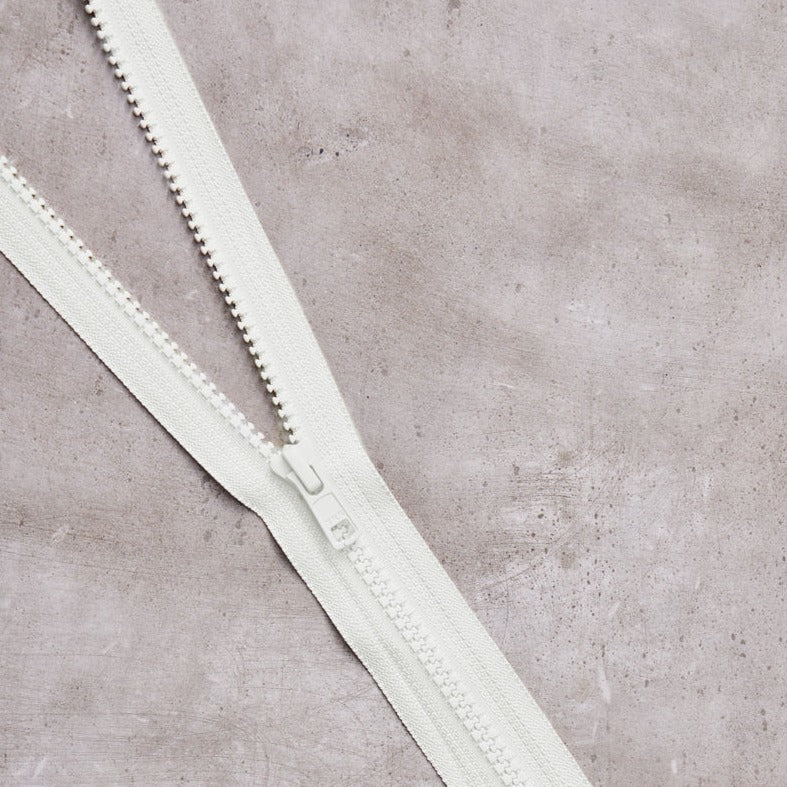 Mind The Maker - Separating Zip 65cm - Creamy White