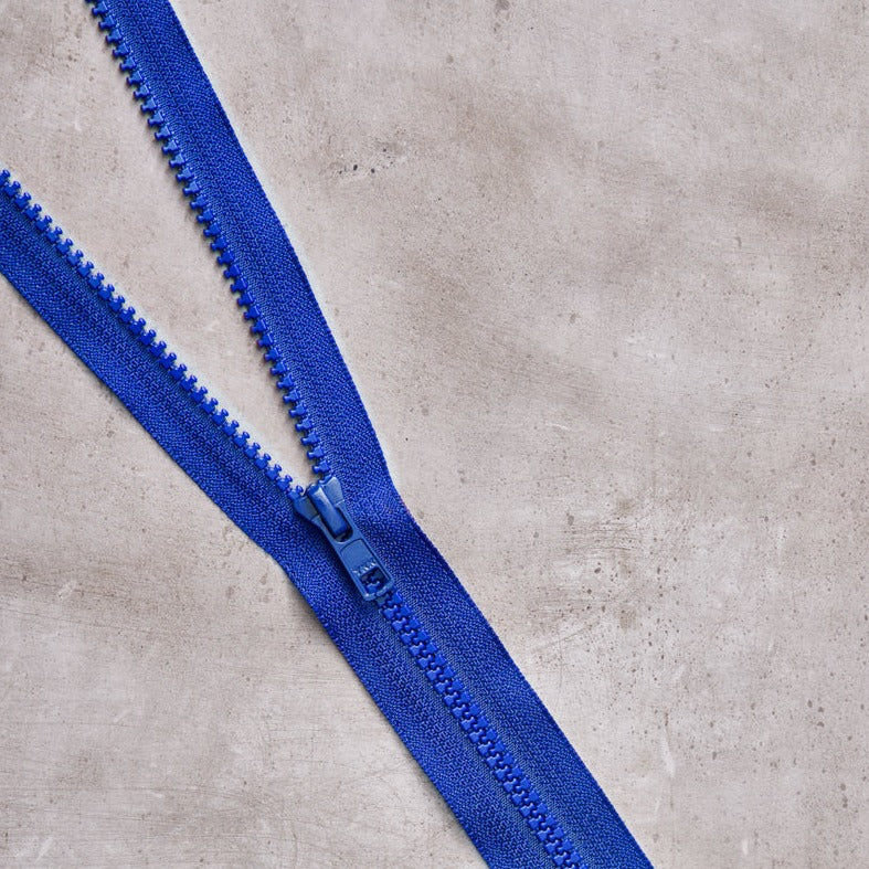 Mind The Maker - Separating Zip 65cm - Cobalt Blue