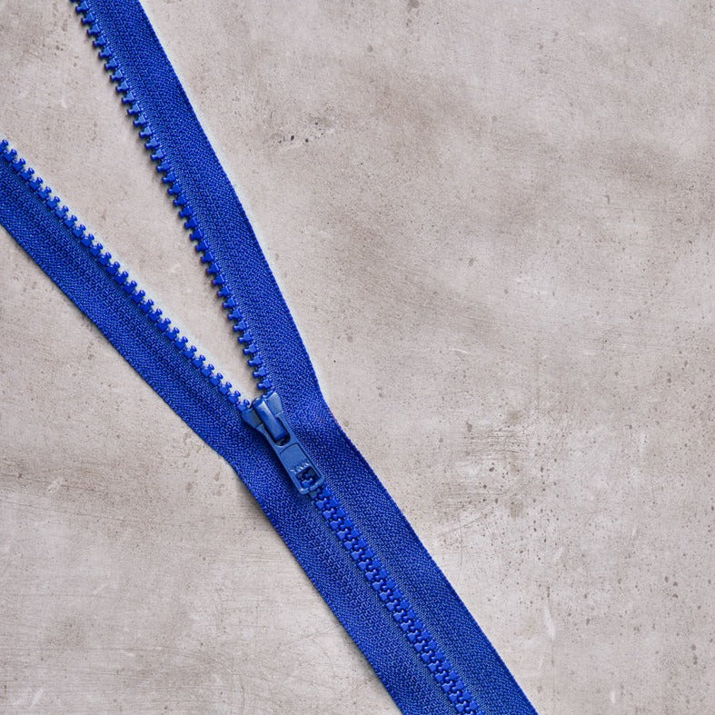 Mind The Maker - Separating Zip 65cm - Cobalt Blue