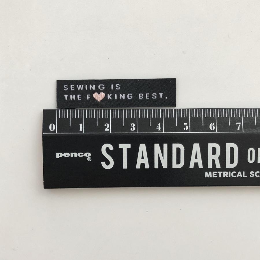 10 Woven Labels - Sewing is the F**cking Best - MaaiDesign